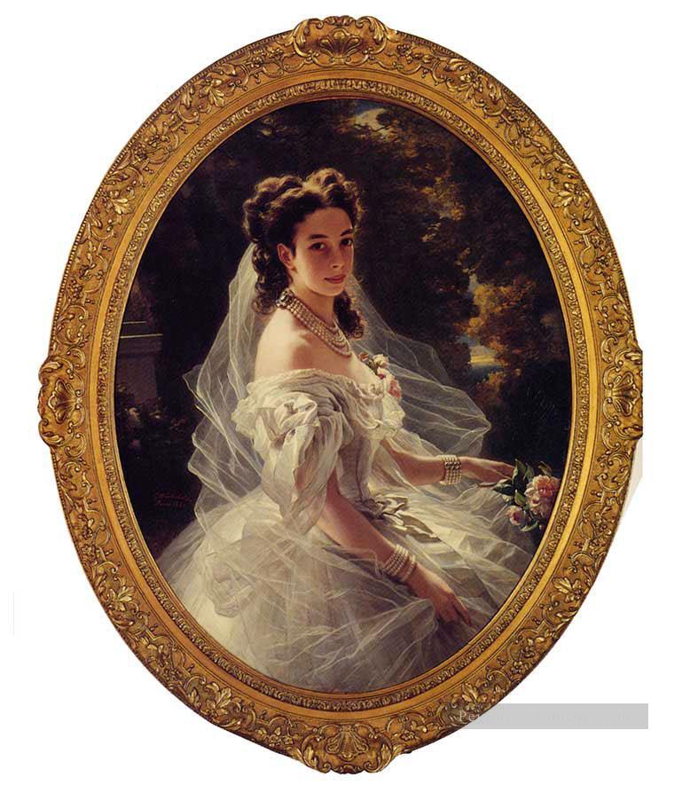 Pauline Sandor Princesse Metternich portrait royauté Franz Xaver Winterhalter Peintures à l'huile